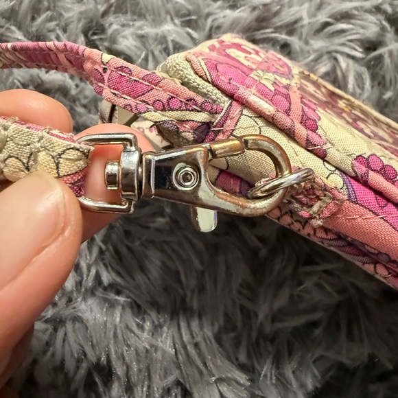 Vera Bradley phone clutch wallet in a paisley meets plaid pattern retired - Picture 3 of 4